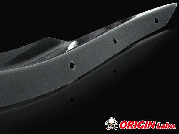 Origin Universal Carbon Front Bumper Ex-Canards - PAIR
