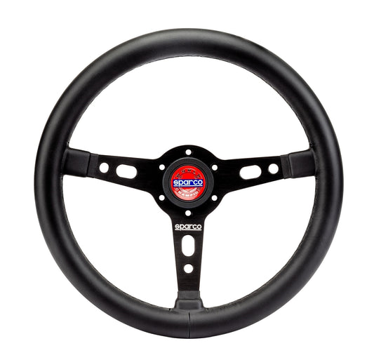 Sparco Targa Steering Wheel - 350mm Leather Black