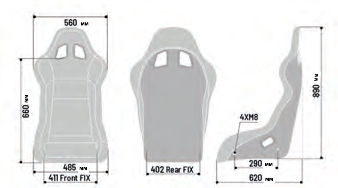 Sparco EVO QRT FIA Racing Bucket Seat - Cloth