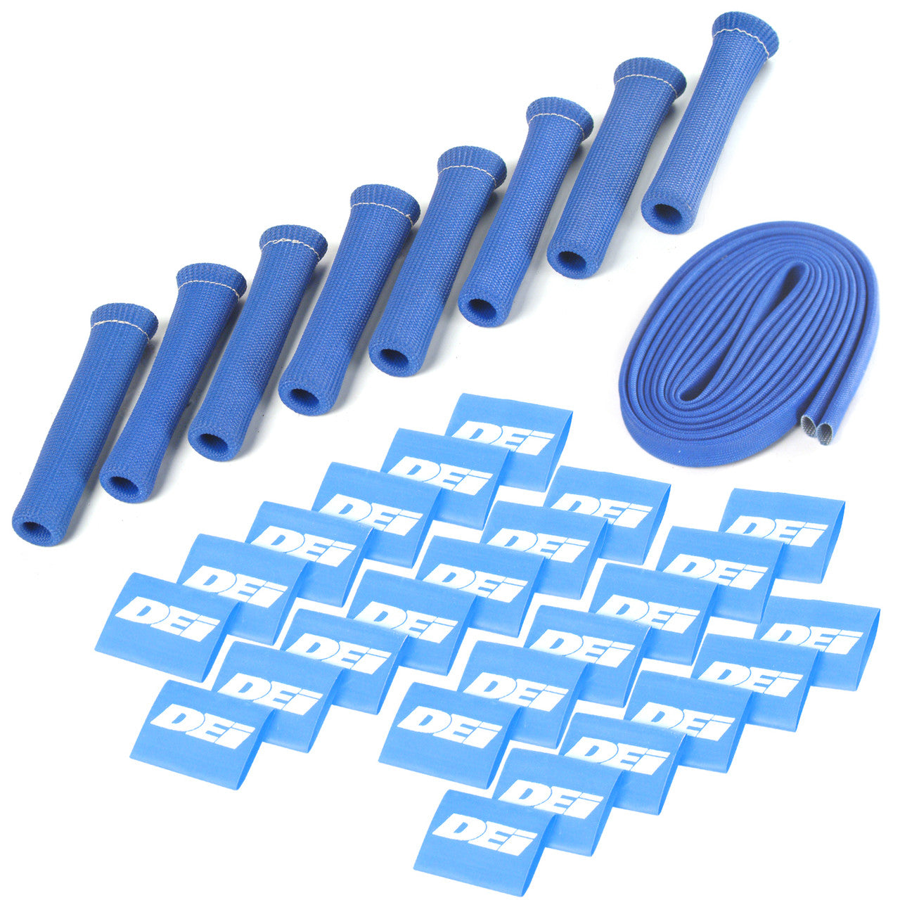 DEI Protect-A-Boot Spark Plug Wire Protector Kit - 8 Cylinder - Blue