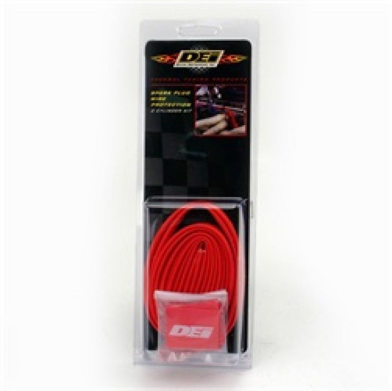DEI Protect-A-Wire Spark Plug Wire Protector Kit - 2 Pack - Red