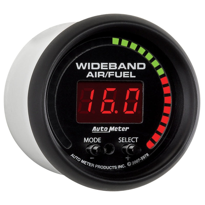 Autometer ES Digital 52mm Gauge Wideband Air/Fuel Kit