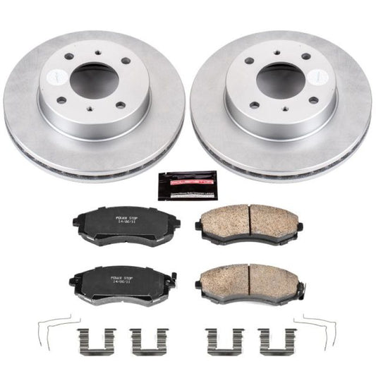 Power Stop 96-98 240SX Z17 Evolution Geomet Coated Brake Kit - Front 4 Lug