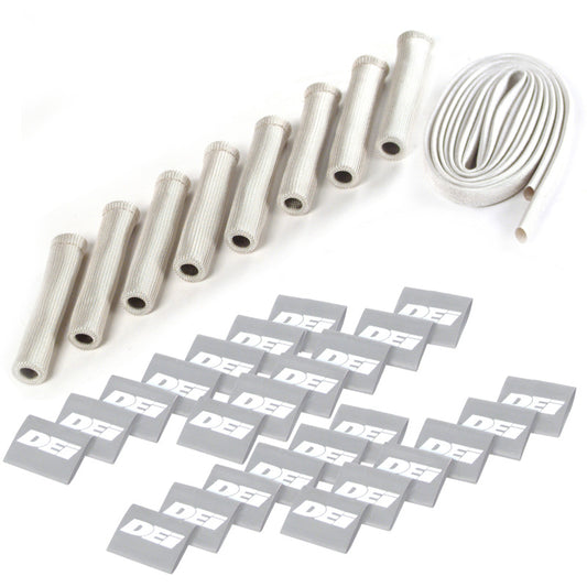 DEI Protect-A-Boot Spark Plug Wire Protector Kit - 8 Cylinder - Silver