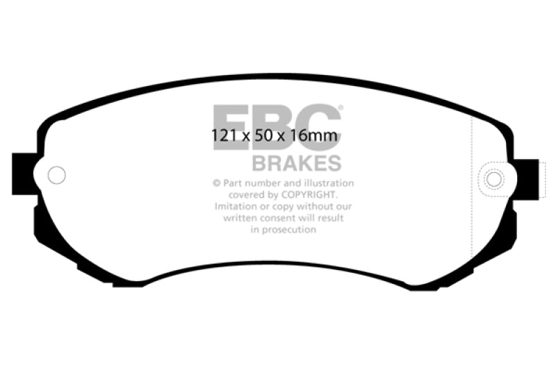 EBC Redstuff 240sx S13 / S14 (89-96) Front Brake Pads - Stock Calipers (No/ABS)