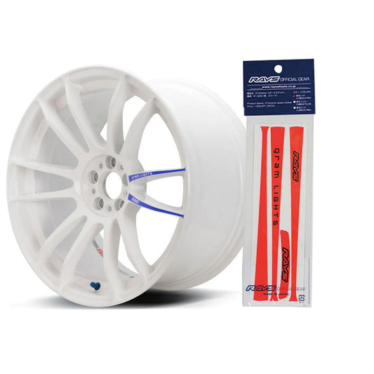 Gram Lights 57XTREME Spoke Sticker Luminous Red Decal (2 PCS)