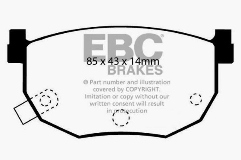 EBC Redstuff 240sx S13 / S14 Rear Brake Pads - Stock Calipers