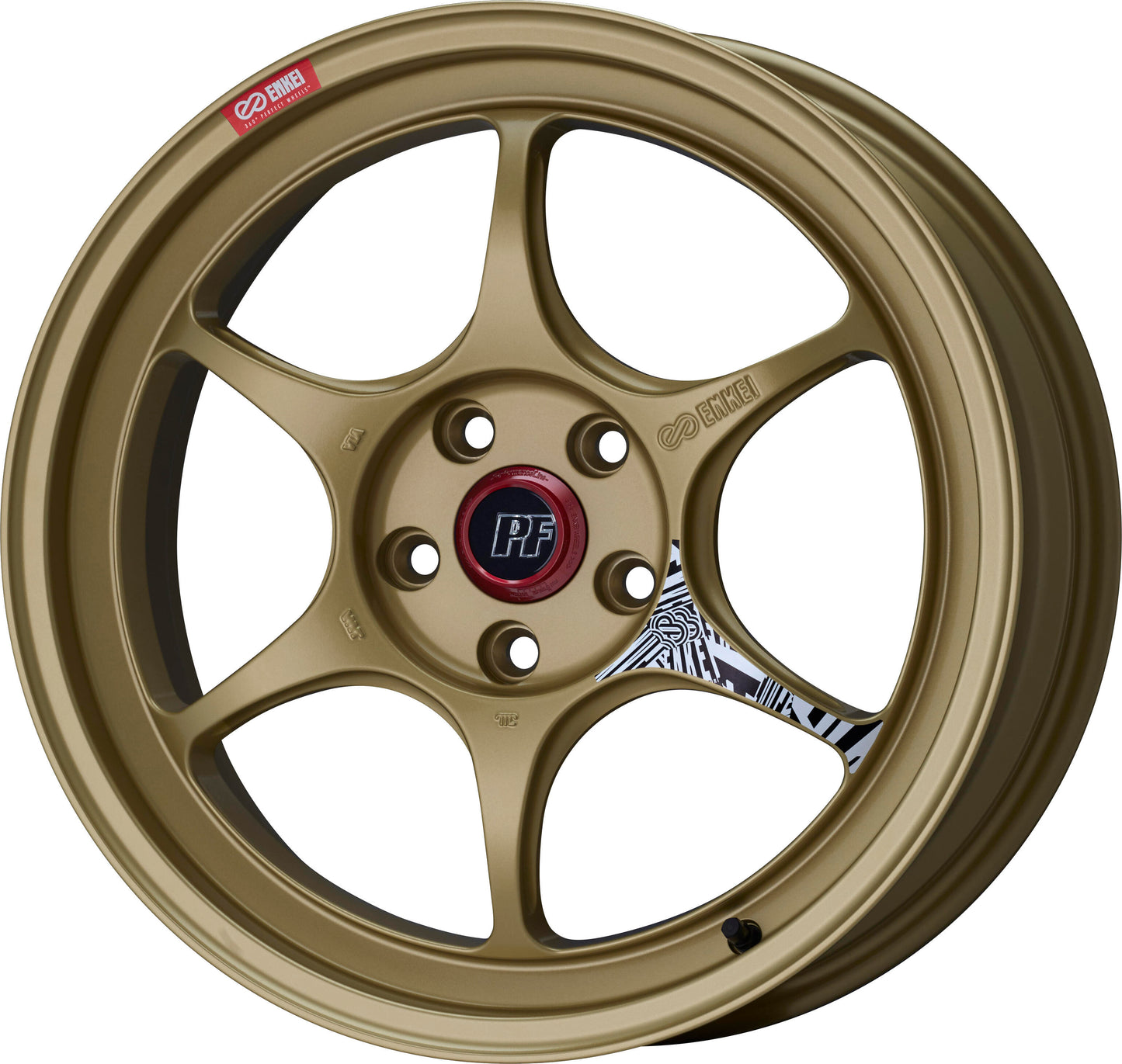 Enkei PF06 17x9 +35 5x114.3 - Gold Wheel