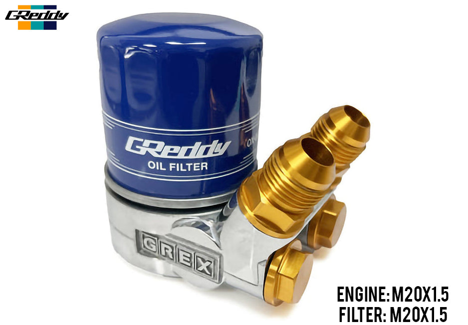 GReddy Type-E Oil Cooler Sandwich Block w/Thermostat - M20xP1.5