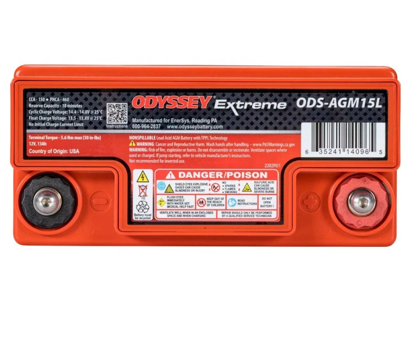 Odyssey Battery Powersport Extreme ODS-AGM15L - PC545