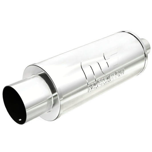 MagnaFlow Street Exhaust Muffler Chrome SS - 14X6X6 - 2.25 in let / 4 Tip