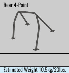 Cusco D1 Roll Cage 4pt Chromoly Blue - 240sx 180sx S13 Hatchback