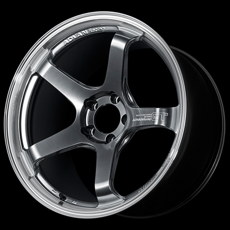 Advan GT Beyond 17X9.5 +45 - 5x114.3 Machining & Hyper Platinum Black