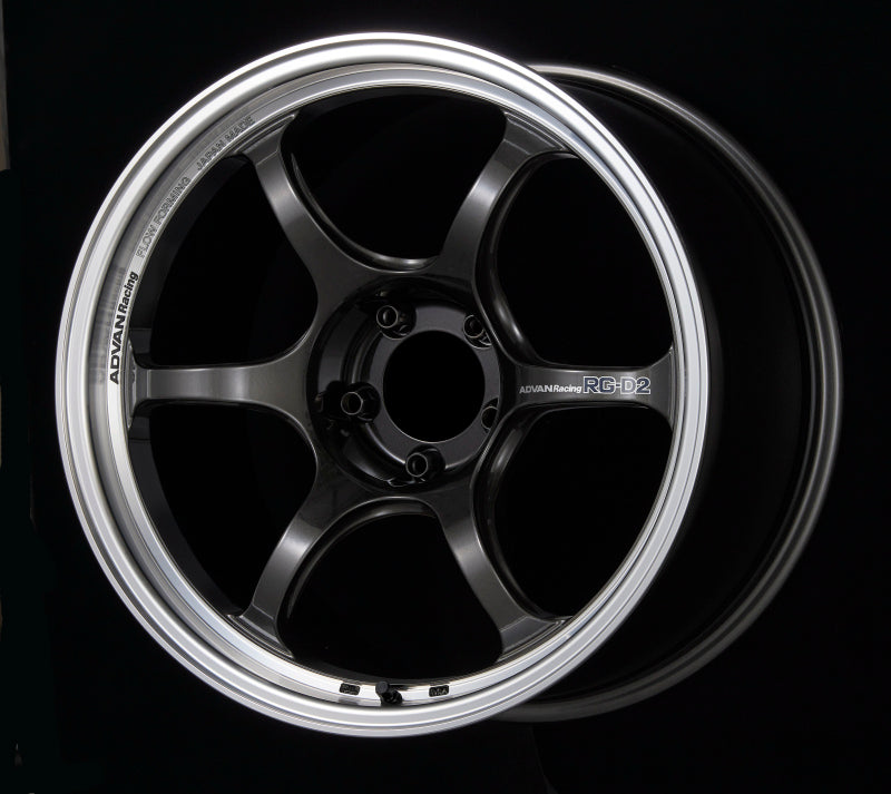 Advan RG-D2 18x9.0 +43 5x114.3 Machining & Black Gunmetallic Wheel