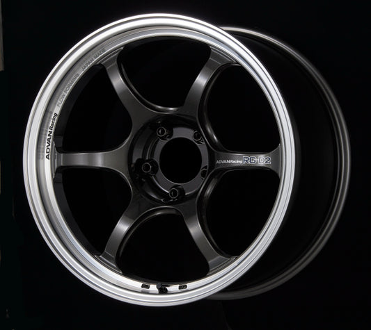 Advan RG-D2 18x9.0 +43 5x114.3 Machining & Black Gunmetallic Wheel