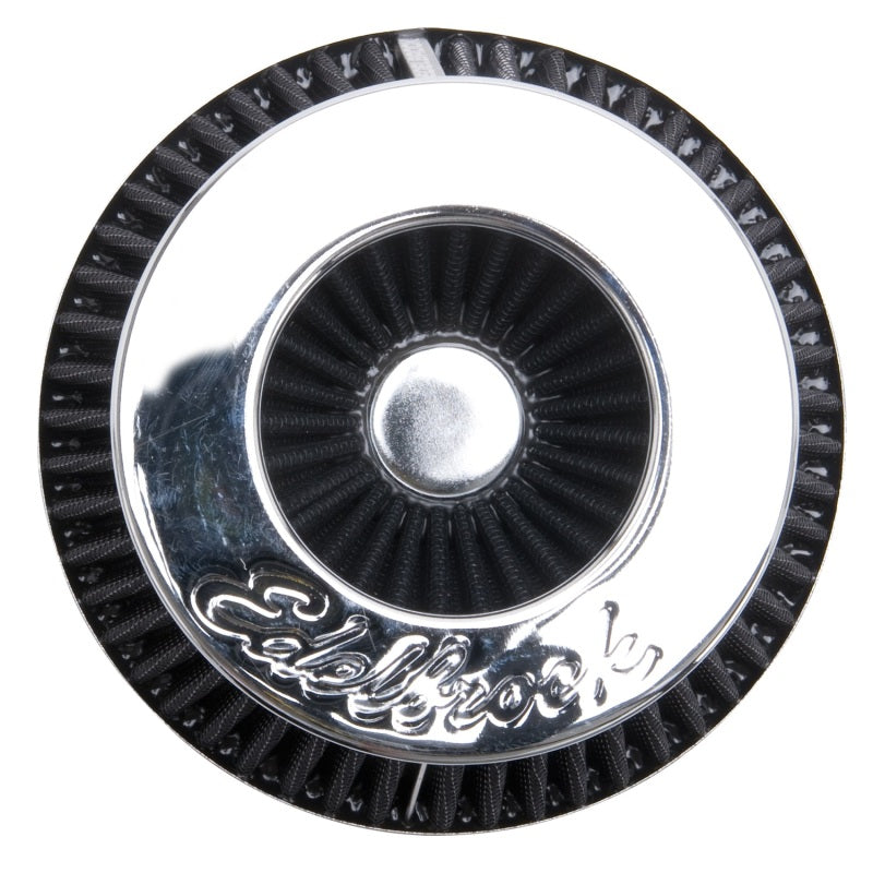 Edelbrock Air Filter - up to 340hp - Pro-Flo Series Conical 3.7in Blue/Chrome