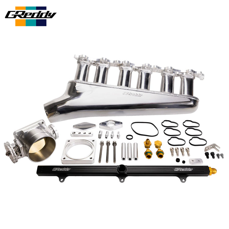 GReddy Billet Air Intake Manifold with Throttle Body + Fuel Rail - 2JZ GTE
