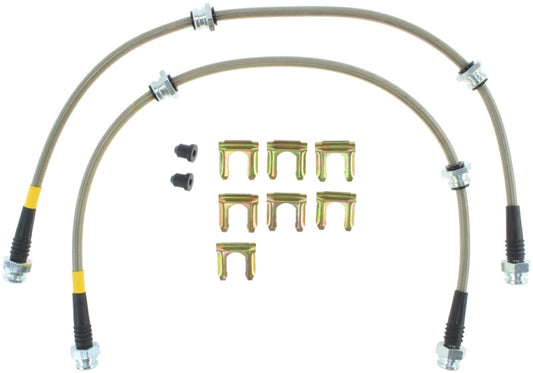StopTech 89-96 Nissan 300ZX Z32 Stainless Steel Brake Lines - Front