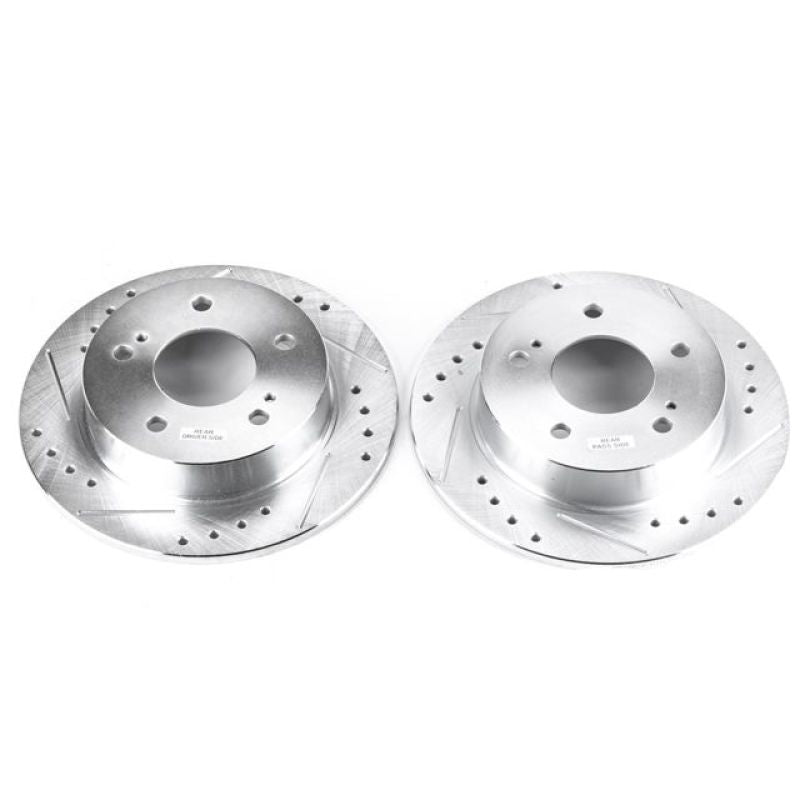 Power Stop 94-98 240SX Extreme Performance Drilled & Slotted Rotors - Pair 5 Lug
