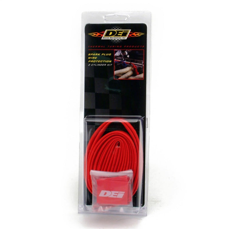 DEI Protect-A-Wire Spark Plug Wire Protector Kit - 2 Pack - Red