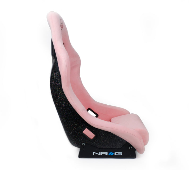 NRG FRP Bucket Seat Prisma Edition Pink Alcantara - Medium & Large