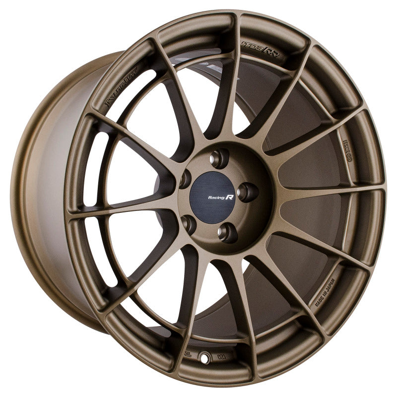 Enkei NT03RR 18x9.5 5x114.3 40mm Offset 72.6mm Bore Titanium Gold Wheel
