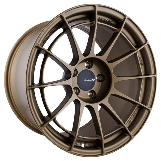Enkei NT03RR 18x9.5 5x114.3 40mm Offset 72.6mm Bore Titanium Gold Wheel