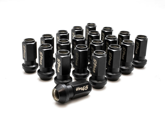 Wheel Mate Muteki TR45 Open End Lug Nuts - Black Chrome - 12x1.25 - 45mm