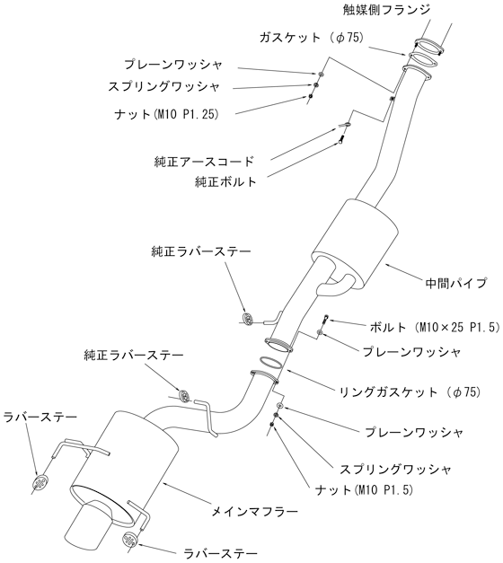 HKS Super Turbo Catback Exhaust Muffler - S15 SR20
