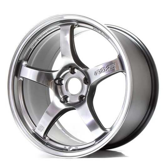 Gram Lights 57CR 17x9 +38 - 5x114.3 Grace Silver Wheel