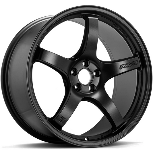 Gram Lights 57CR 19x9.5 +25 - 5x114.3 - Semi Gloss Black