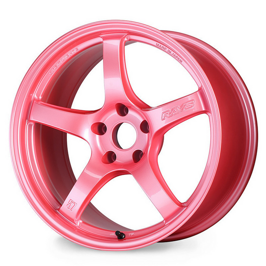 Gram Lights 57CR 17x9 +12 5x114.3 Sakura Pink Wheel (Special Order No Cancel)