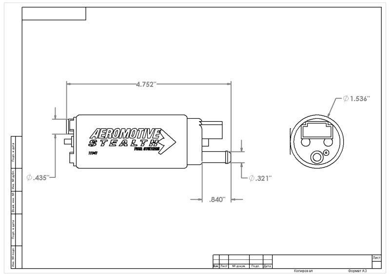 Aeromotive 340 Series Stealth In-Tank E85 Fuel Pump - 240sx
