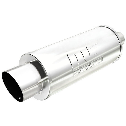 MagnaFlow Street Exhaust Muffler Chrome SS - 14X6X6 - 2.25 in let / 4 Tip
