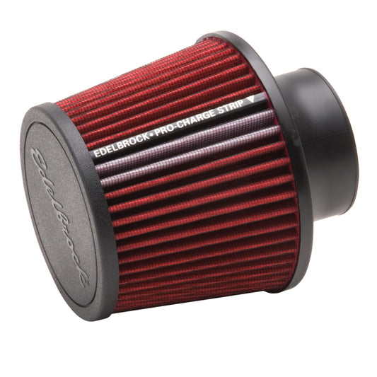 Edelbrock Air Filter - up to 370hp - Pro-Flo Series Conical 6.5in Red/Black