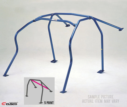 Cusco D1 Roll Cage 5pt Chromoly Blue - 240sx S13 Hatch