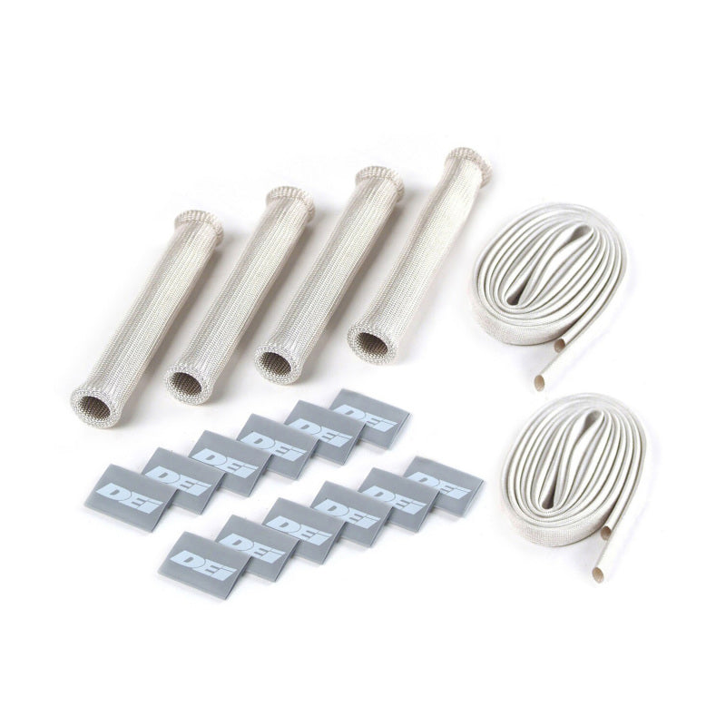 DEI Protect-A-Boot Spark Plug Wire Protector Kit - 4 Cylinder Kit - Silver