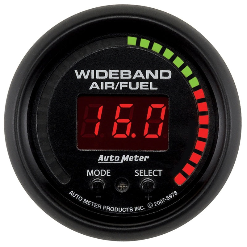 Autometer ES Digital 52mm Gauge Wideband Air/Fuel Kit