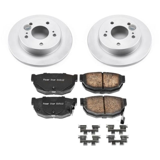 Power Stop 94-98 240SX Z17 Evolution Geomet Coated Brake Kit - Rear 5 Lug