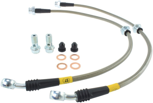 StopTech 89-98 Nissan 240SX Stainless Steel Brake Lines - Front