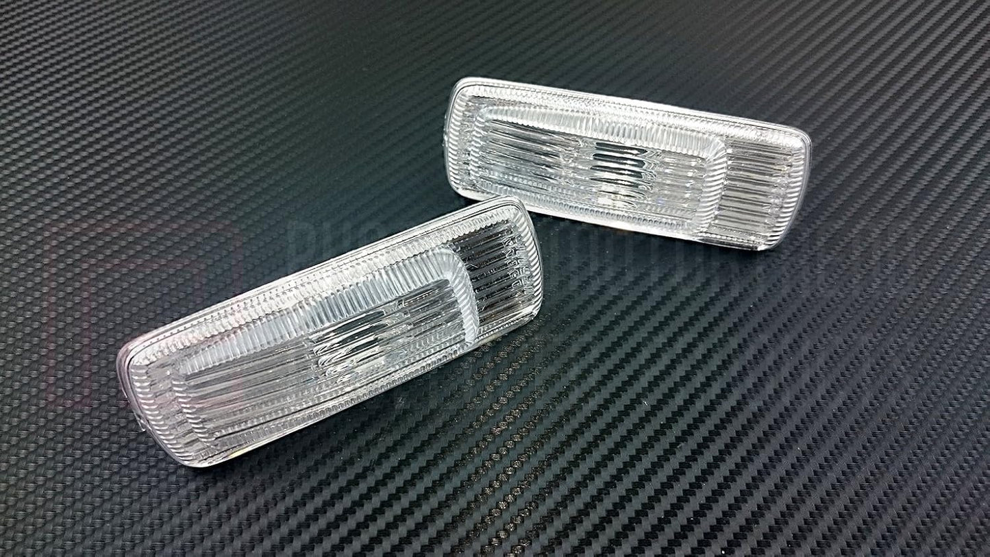 P2M S13 180SX 240sx Front Fender Clear Side Markers Lights - PAIR
