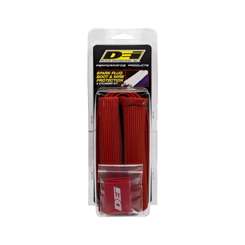 DEI Protect-A-Boot Spark Plug Wire Protector Kit - 2 Pack - Red