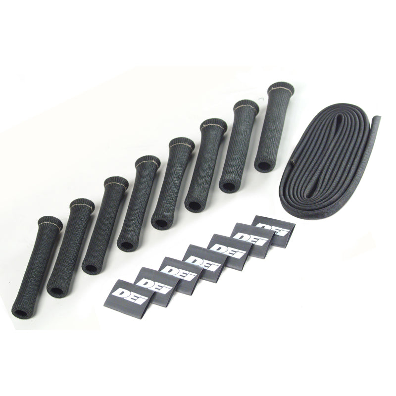 DEI Protect-A-Boot Spark Plug Wire Protector Kit - 8 Cylinder - Black