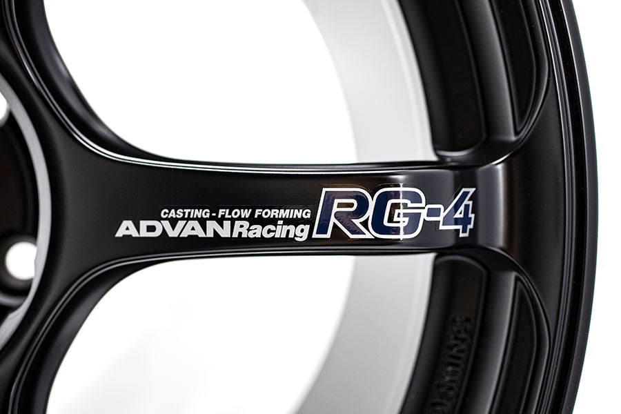 Advan RG-4 18x11 +15 5x114.3 Semi Gloss Black Wheel