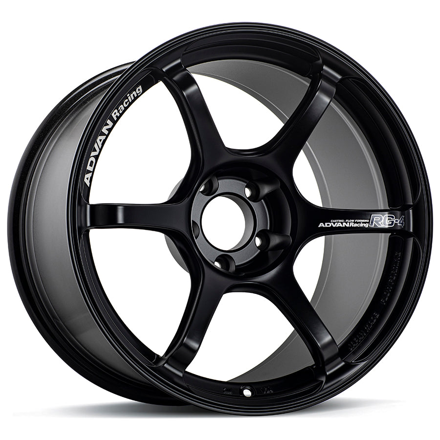 Advan RG-4 18x11 +15 5x114.3 Semi Gloss Black Wheel