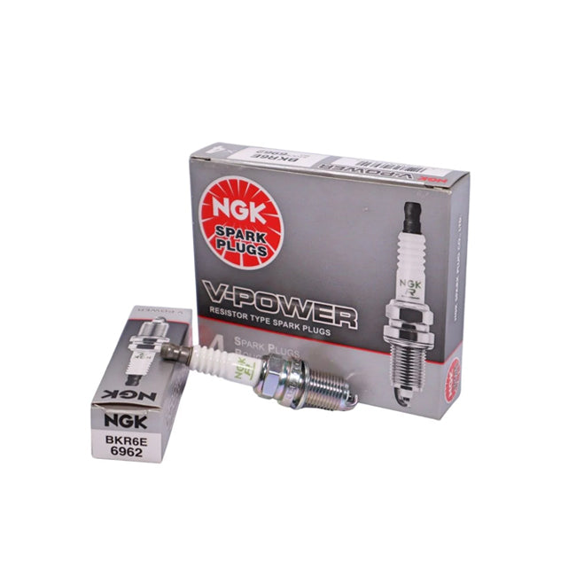 NGK BKR6E V-Power Spark Plug 6962 - Pack/4