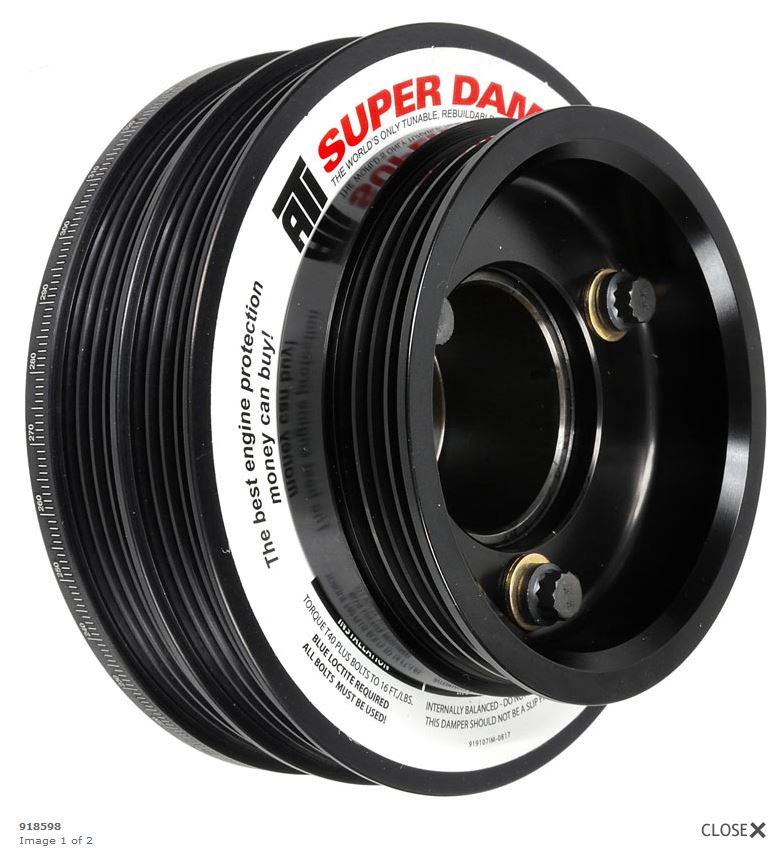 ATI Super Damper Nissan RB26 R33 R34 Harmonic Crank Pulley 750hp - w/PS Pulley