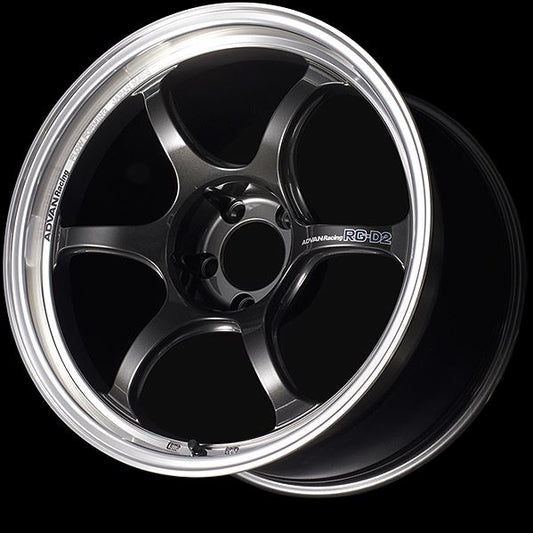 Advan RG-D2 18x9.5 +35 5x114.3 Machining & Black Gunmetallic Wheel