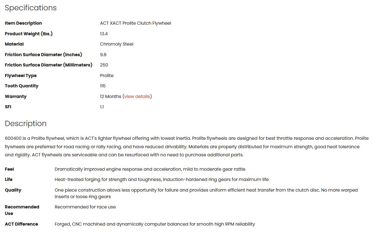 ACT XACT Prolite Clutch Chromoly Flywheel 2JZ GTE