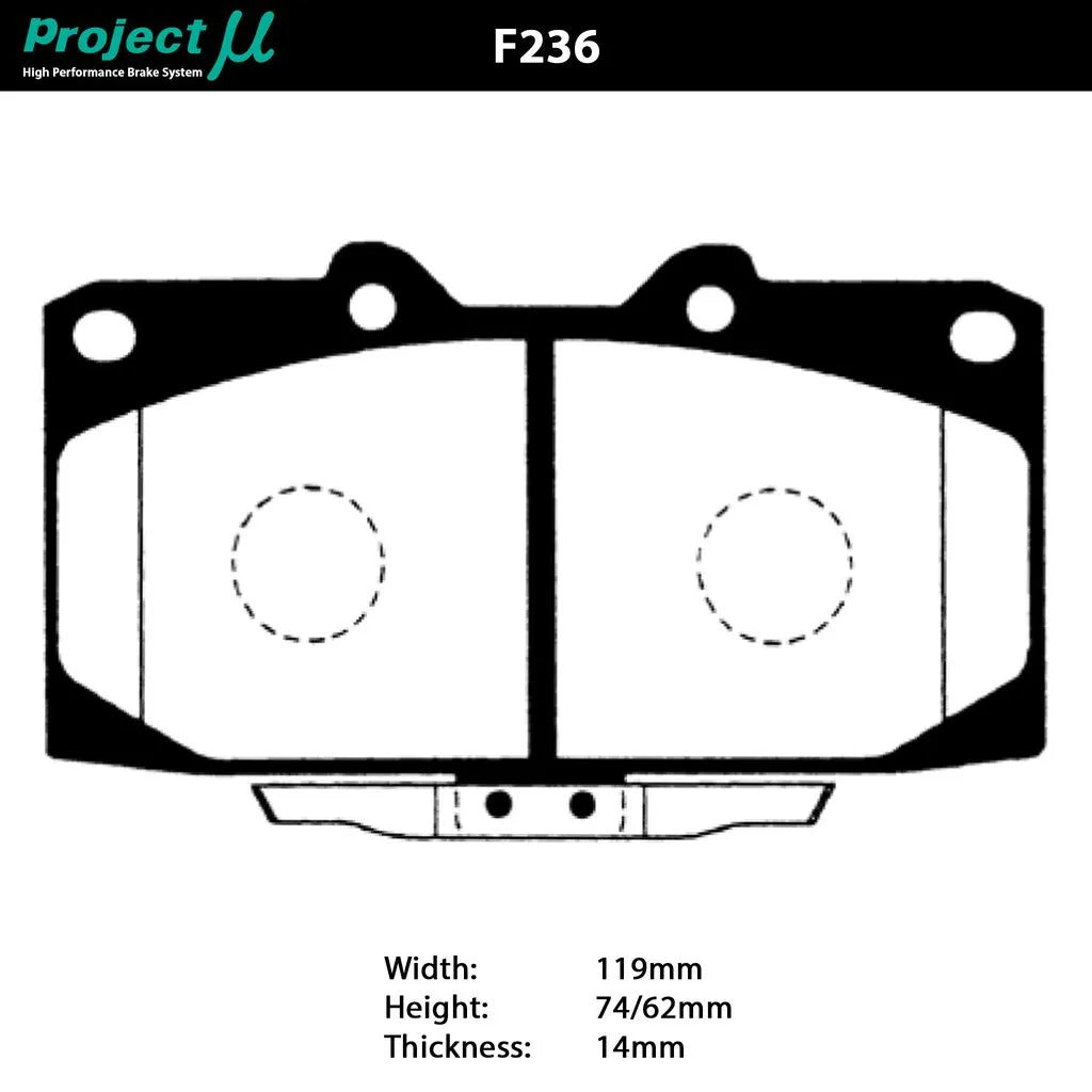 Project Mu Z32 R32 300zx 240sx TYPE NS Brake Pads - Front